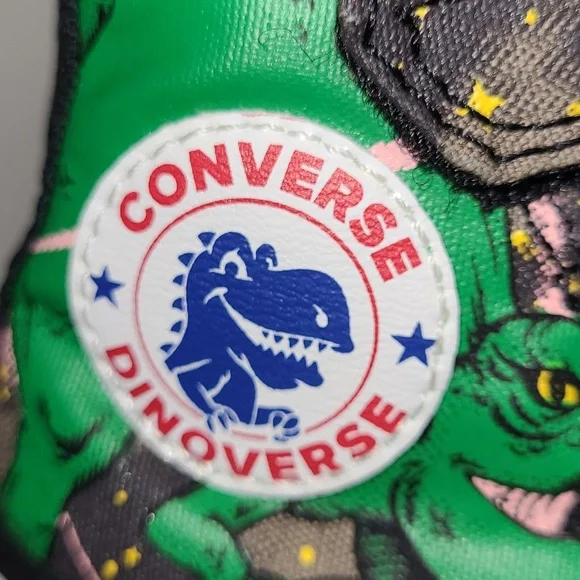 Converse Chuck Taylor AllStar Dinoverse Hi-Top Sneakers Infant Size 5M Pre-Loved - Picture 12 of 17